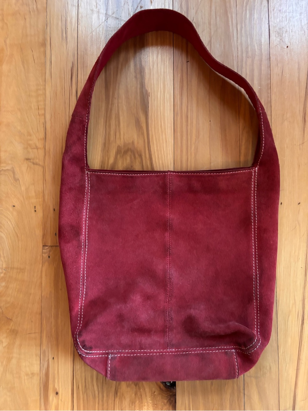 Y2K Old Navy Red Suede Purse
